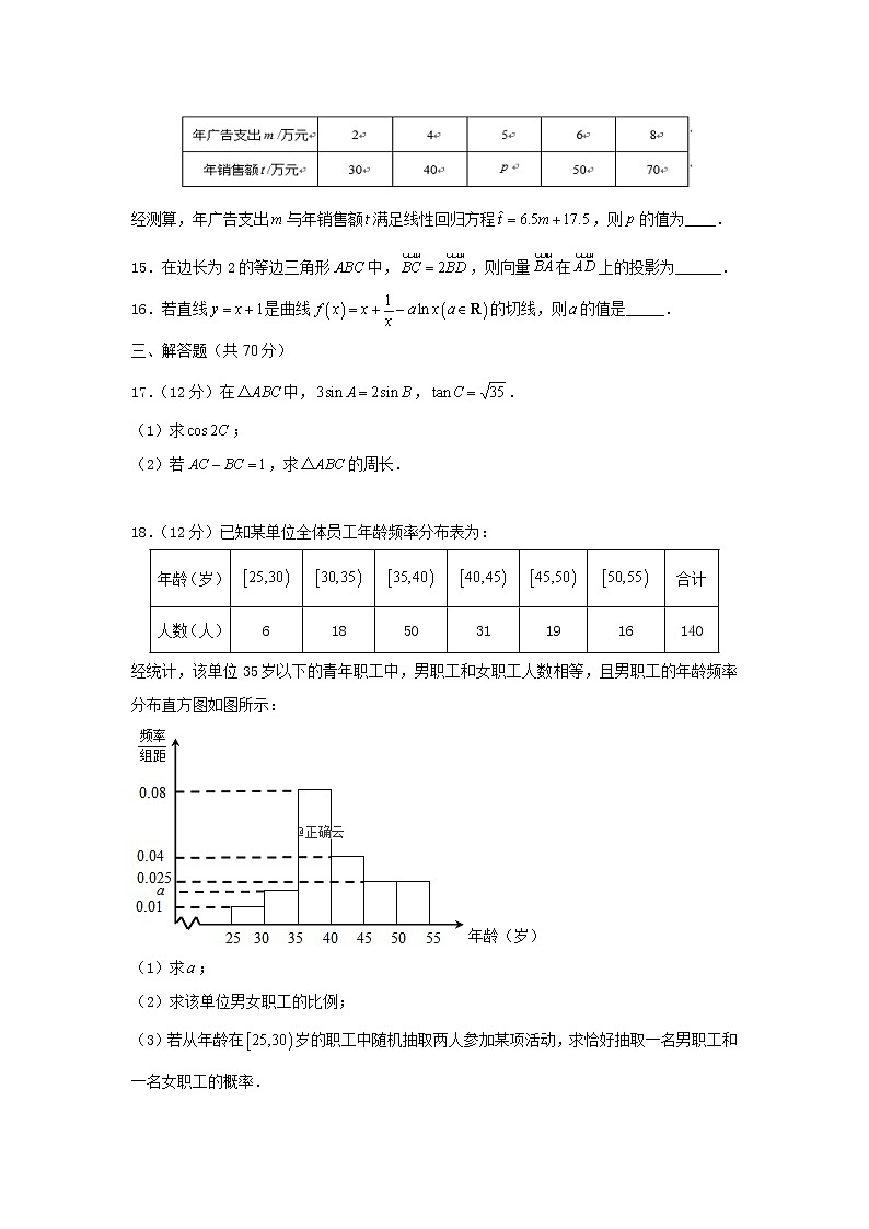 江西省赣州市石城中学2020届高三上学期第三次周考数学（文）（B）试卷 Word版含答案03