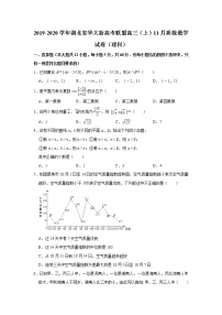 华大新高考联盟2020届高三11月教学质量测评数学（理）试题 Word版含解析