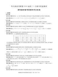 2020届湖北省华大新高考联盟高三1月教学质量测评数学（理）试题 PDF版