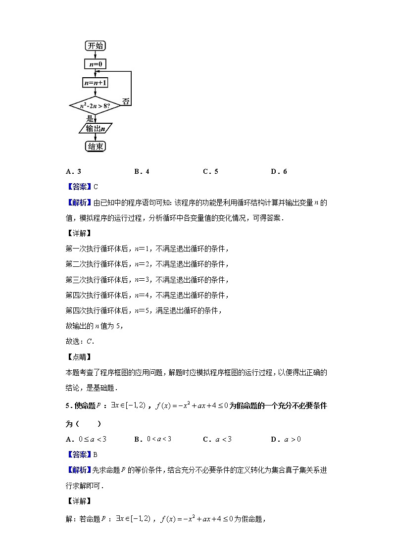 2020届福建省厦门外国语学校高三上学期12月月考数学（理）试题（解析版）第3页