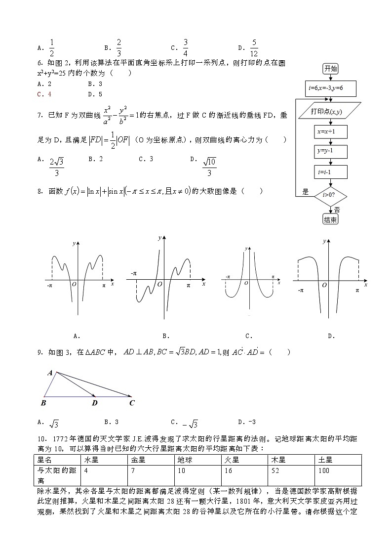 2020届广东省广州市高三12月调研测试数学理试题02