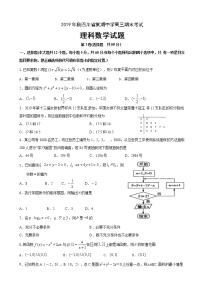 2020届四川省棠湖中学高三上学期期末考试数学（理）试题
