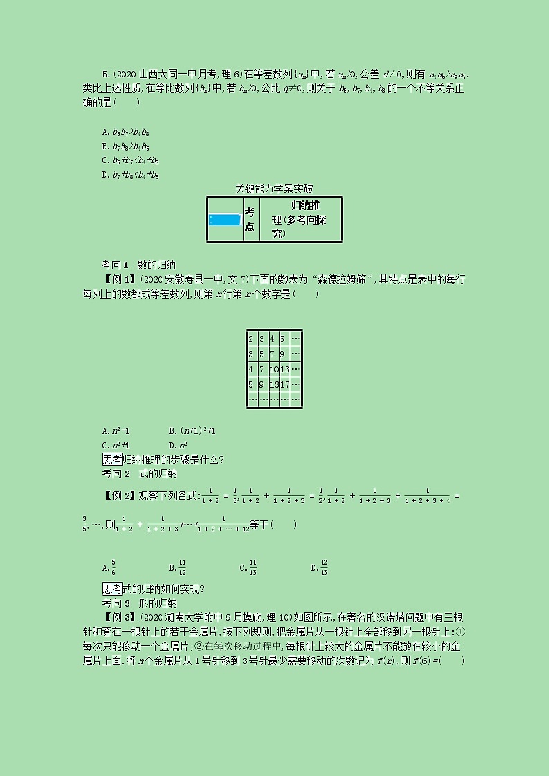 全国统考2022高考数学一轮复习第七章不等式推理与证明学案理含解析打包5套北师大版 学案02