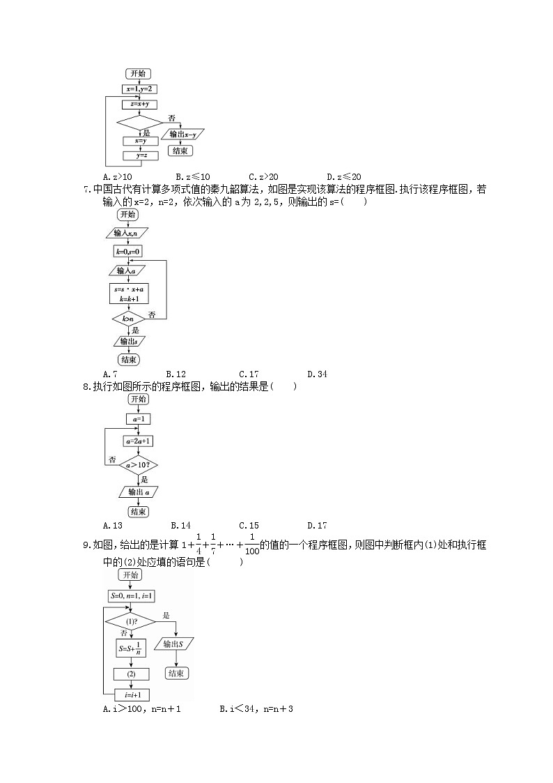 2021年高考数学二轮复习选择填空狂练03《程序框图》（含答案详解）03
