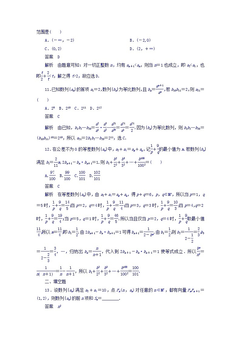 2018年高考考点完全题数学（理）专题突破练习题_（4） 数列中的典型题型与创新题型 word版含答案第3页