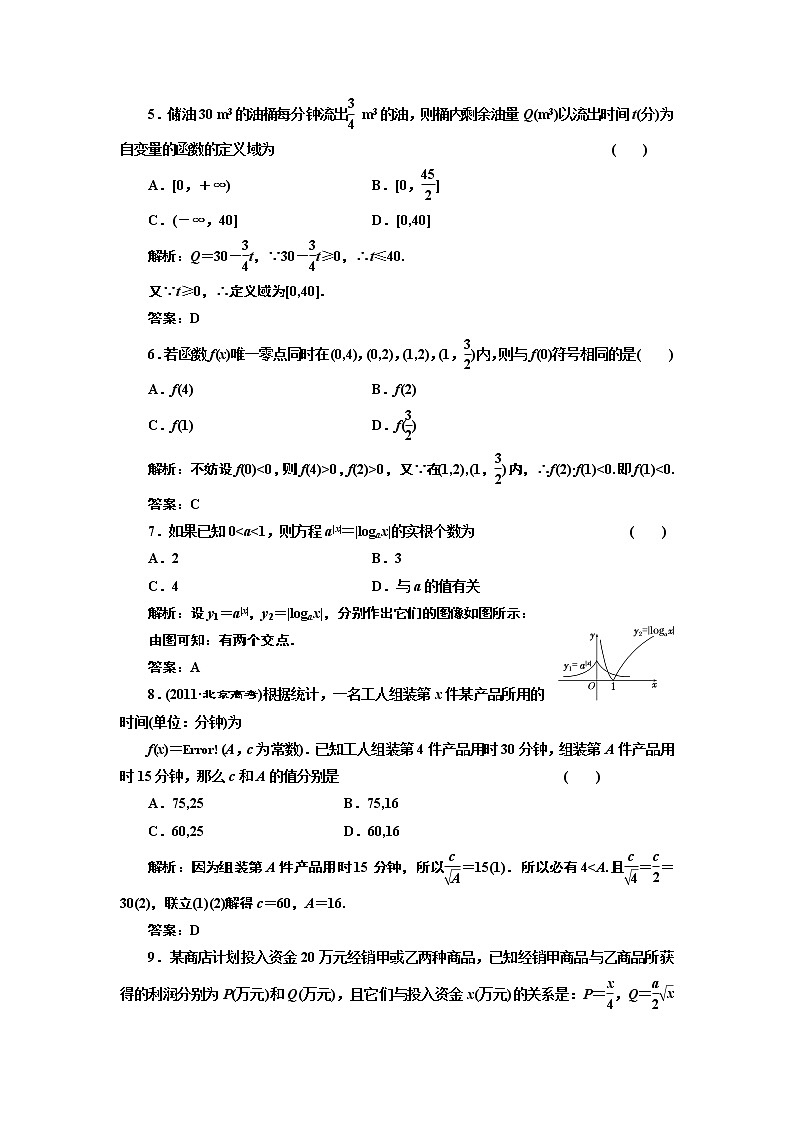 2017-2018学年高中数学人教A版必修1练习：第三章 阶段质量检测 Word版含解析02