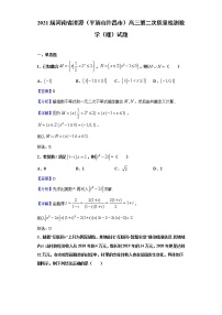 2021届河南省济源（平顶山许昌市）高三第二次质量检测数学（理）试题（解析版）