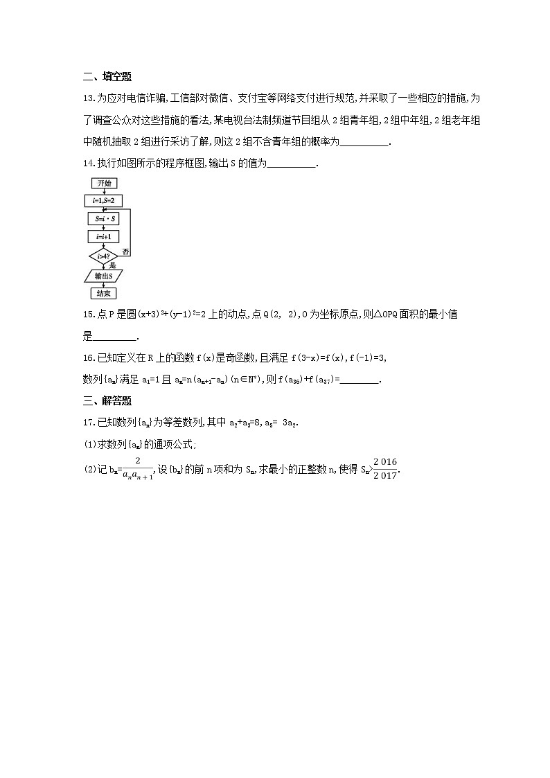 2021年高考数学(理数)二轮复习仿真冲刺卷五(含答案)第3页