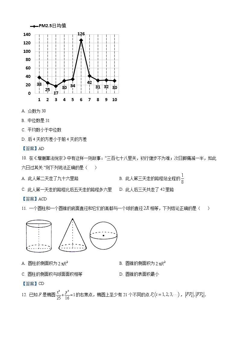 江苏省镇江市第一中学2020-2021学年高二上学期期末数学试题03