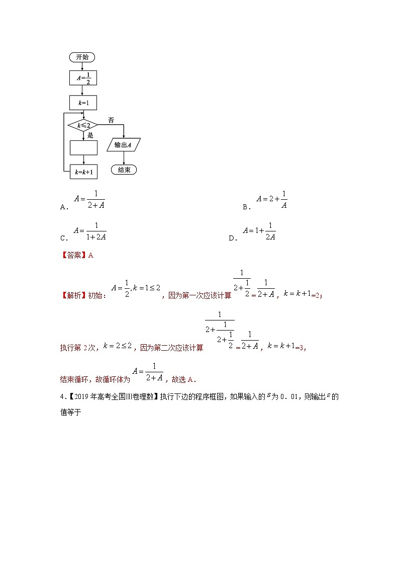 五年高考（2016-2020）高考数学（理）真题分项详解——专题11算法03