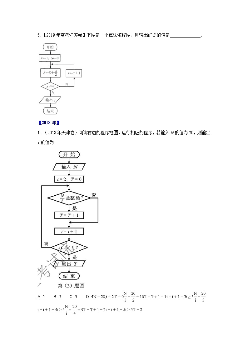 五年高考（2016-2020）高考数学（理）真题分项详解——专题11算法03
