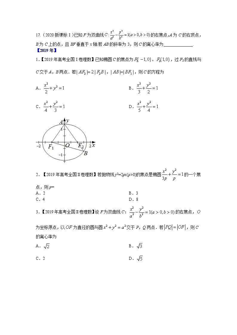 五年高考（2016-2020）高考数学（理）真题分项详解——专题05 平面解析几何03