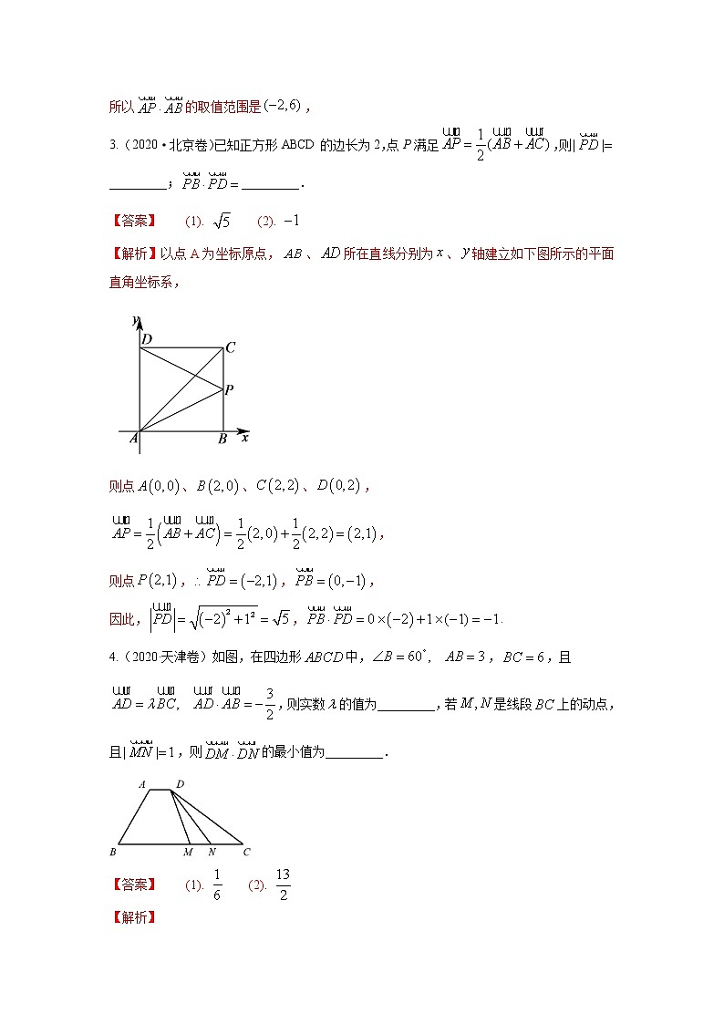 五年高考（2016-2020）高考数学（理）真题分项详解——专题07 平面向量02