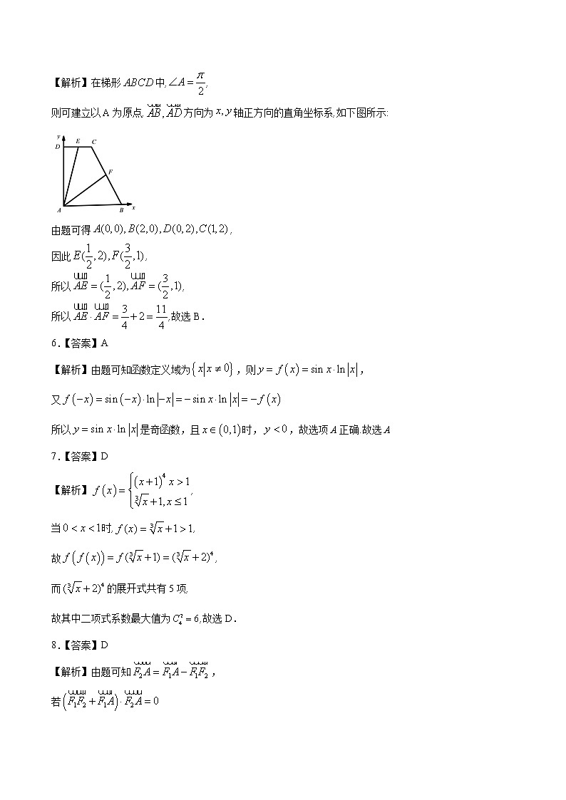 衡水名校联盟2021年高考押题预测卷-数学02