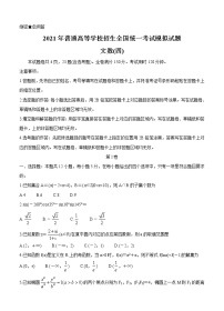 全国卷Ⅲ2021年衡水金卷先享题信息卷（四）数学（文）（含答案）