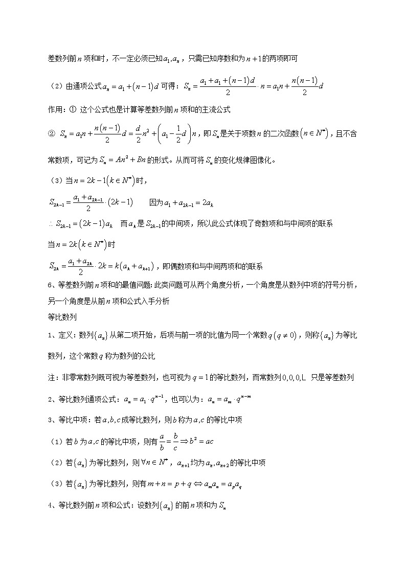 2021年高考数学三轮冲刺训练数列含解析第2页