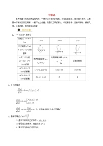2021年高考数学三轮冲刺训练不等式含解析