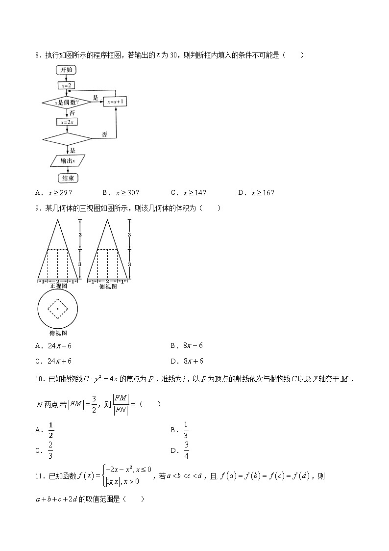 考场仿真卷05-2021年高考数学（文）模拟考场仿真演练卷(新课标Ⅰ卷)03
