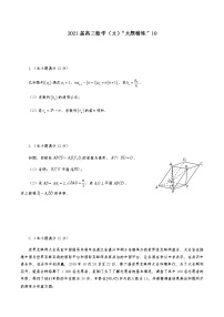 2021届高三文科数学《大题精练》 (10)