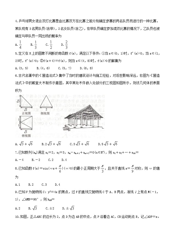 全国卷Ⅲ衡水金卷2021年高三先享题信息卷（五）数学（理）（含答案）02