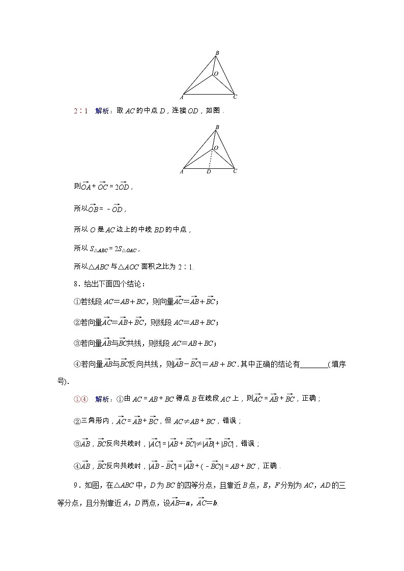 2022版新教材高考数学一轮复习课时质量评价28平面向量的概念与线性运算含解析新人教A版 试卷03