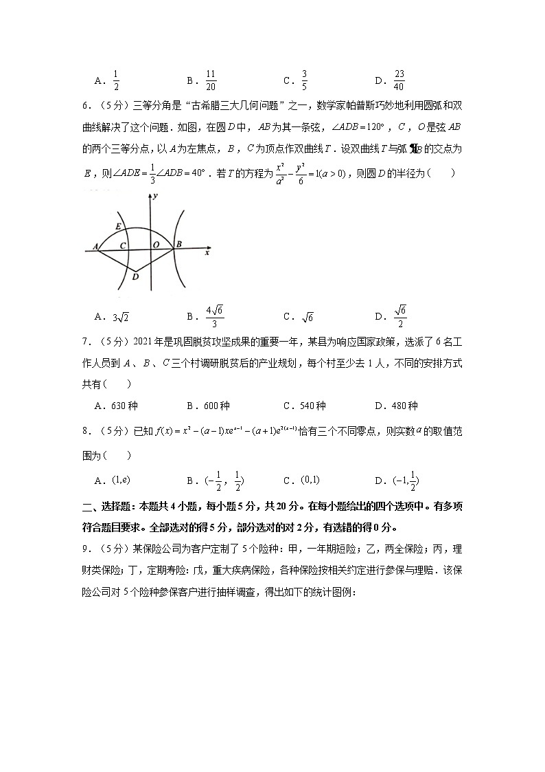 2021届高考高三数学三轮复习模拟考试卷（三十三）02