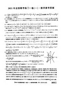 湖南省2021届高三下学期5月高考临门一卷数学试题（一）+答案 (pdf)