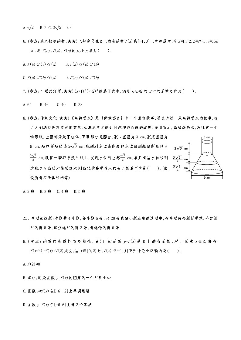 2021届高考数学二轮复习专题小题专练2202