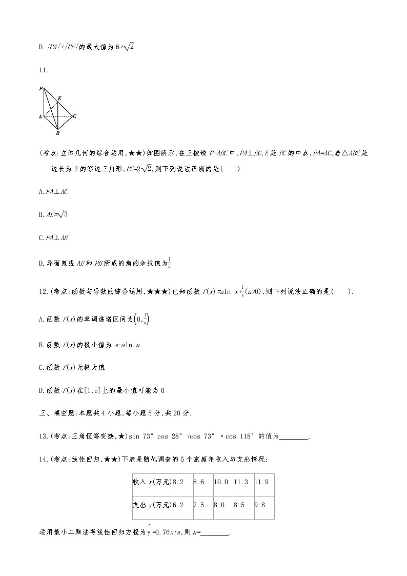 2021届高考数学二轮复习专题小题专练16第3页