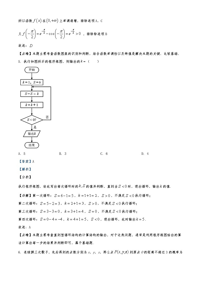 2020年普通高等学校招生全国1卷高考模拟大联考数学（理科）试题第3页
