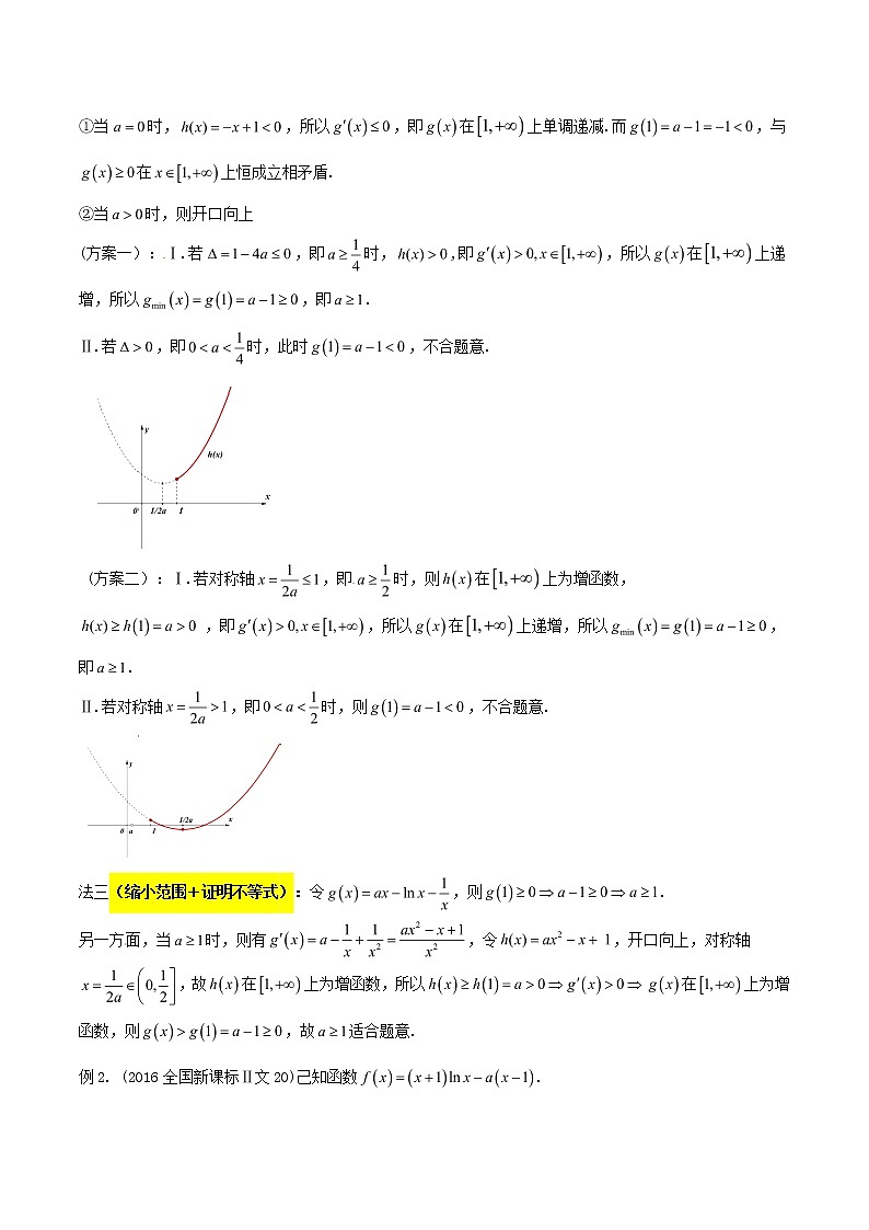 专题2.11 已知不等恒成立，分离参数定最值-2020届高考数学压轴题讲义(解答题)（原卷版）02
