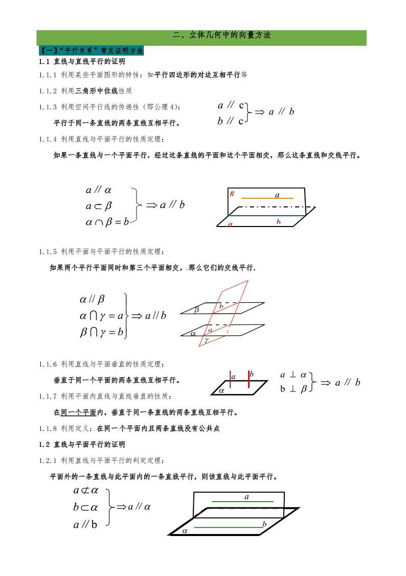 2021高考数学二轮复习专题16  立体几何中平行与垂直证明（学生版）第3页