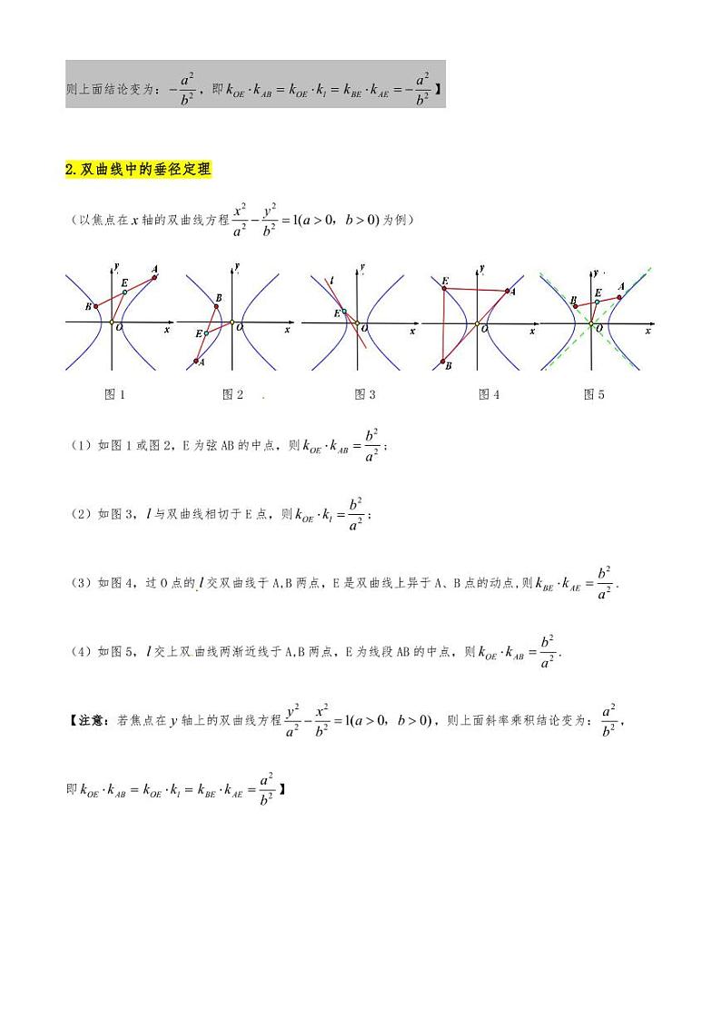 2021高考数学二轮复习专题22  圆锥曲线中的垂径定理（学生版）03