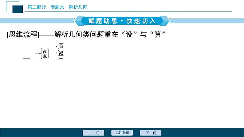 高考数学二轮专题复习六总结 解析几何类解答题03