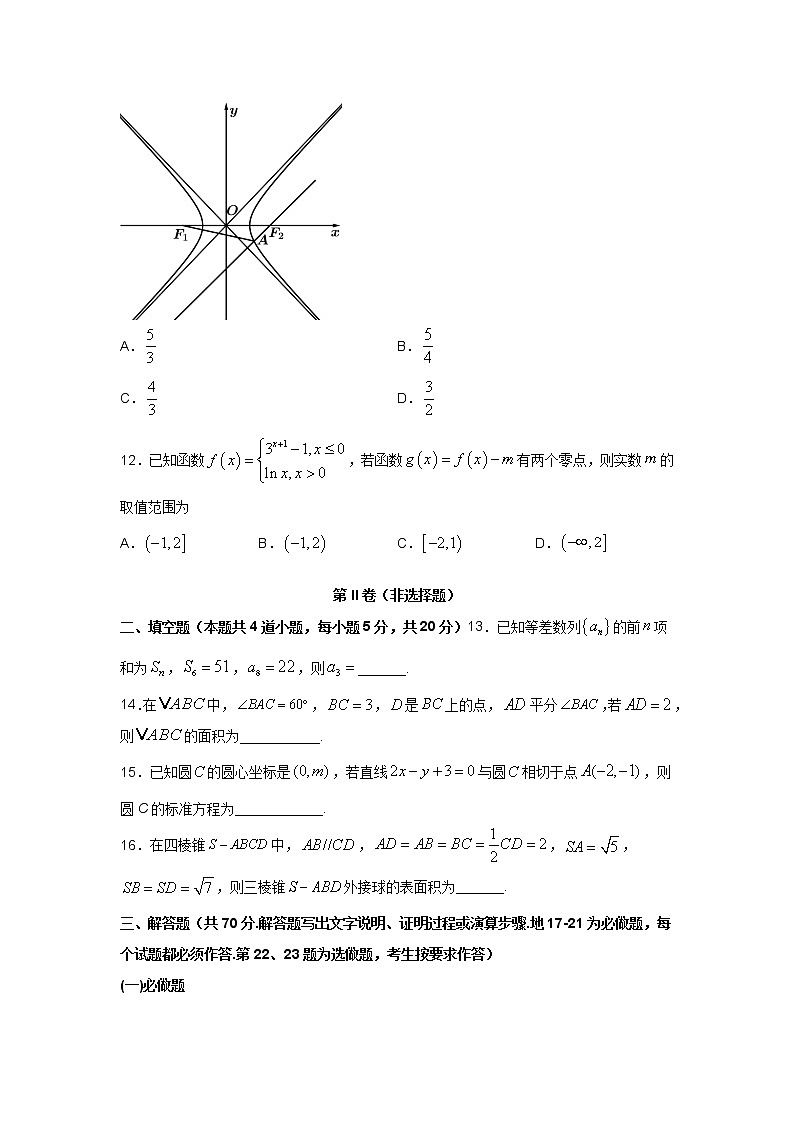 2021届全国卷之Ⅲ高考压轴卷之数学（文）Word版含答案解析03