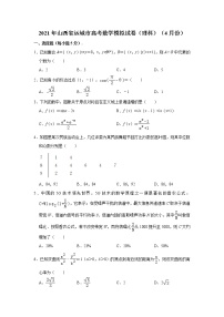山西省运城市2021届高三4月份模拟测试理科数学试卷（解析版）