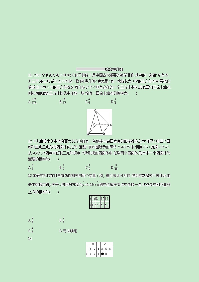 2022高考数学一轮复习课时规范练53古典概型（含解析）第3页