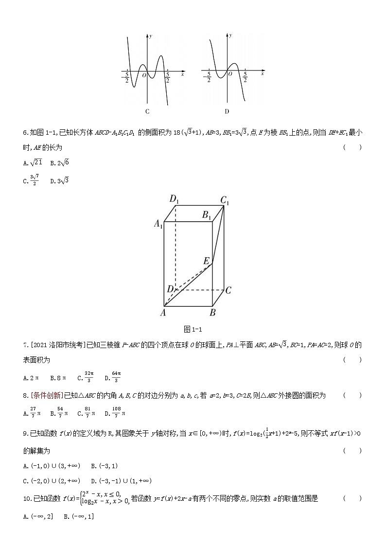 全国统考2022版高考数学大一轮复习解题思维1高考中选择题填空题的提分策略备考试题（含解析）02