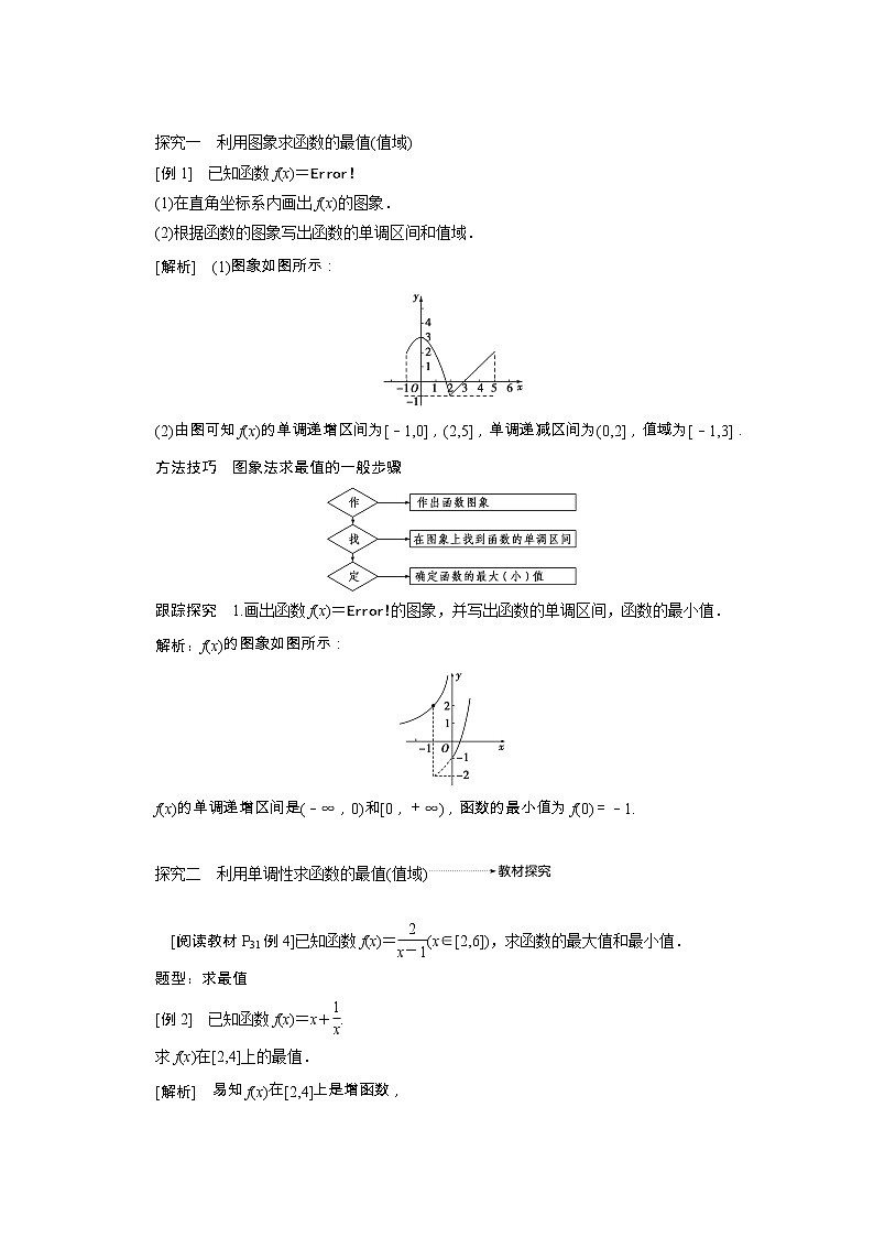 新人教A版 必修1 高中数学第一章集合与函数概念1.3.1第2课时函数的最大小值学案（含解析）03