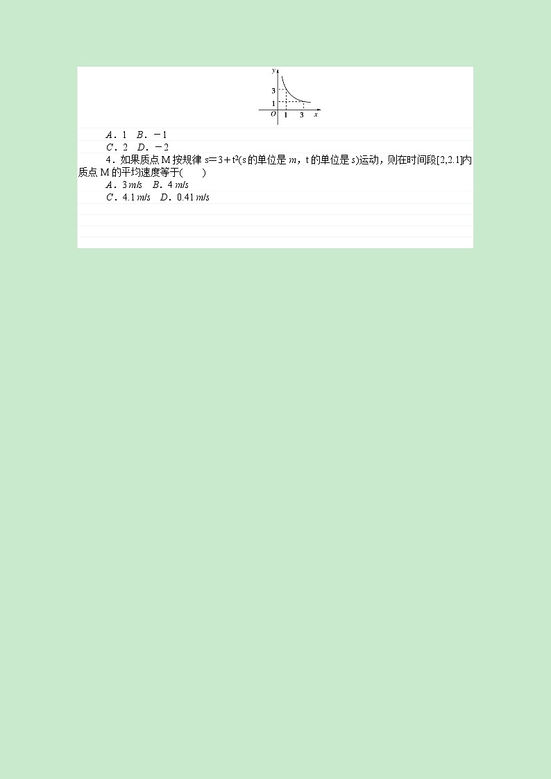 新人教B版 选择性必修3 新教材高中数学第六章导数及其应用6.1.1函数的平均变化率学案（含解析）第2页