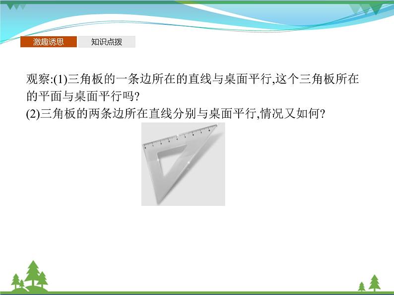 新人教B版 必修4 新教材高中数学第十一章立体几何初步11.3.3平面与平面平行优质课件03