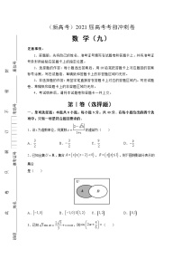 （新高考地区专用）2021届高考考前冲刺卷 数学（九）