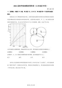 2021届高考地理模拟预热卷（山东地区专用）