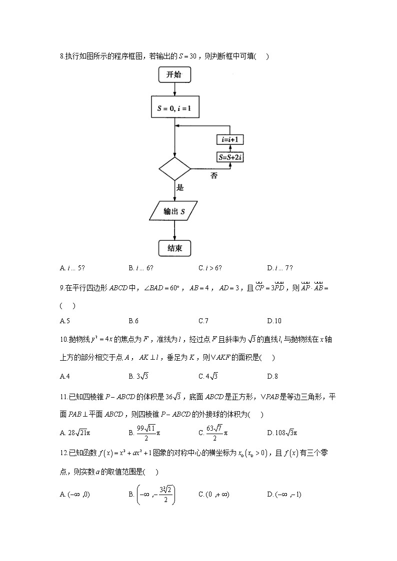 2021年高考理科数学预测猜题卷 全国卷版 （含参考答案）02