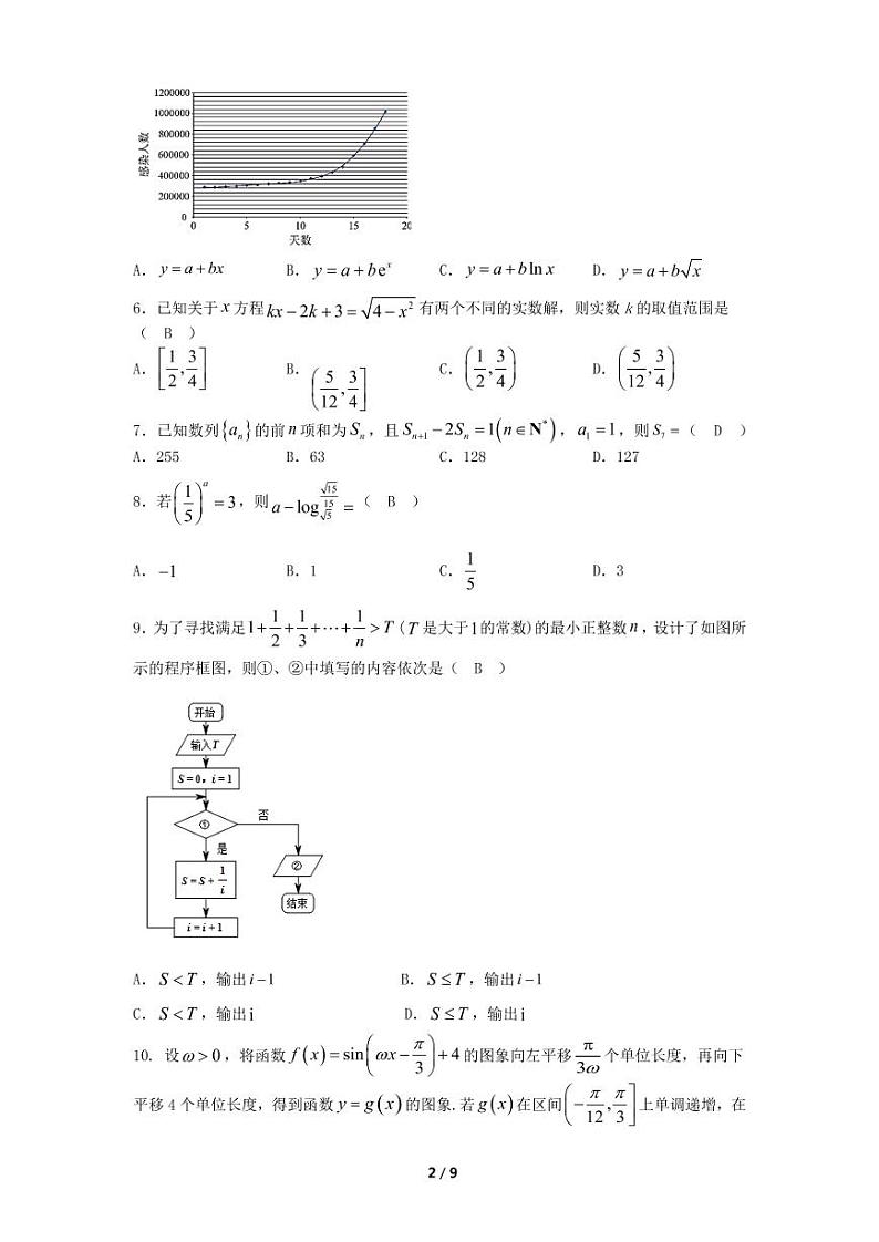 2021届高三第二次联考数学（文）试卷含答案02