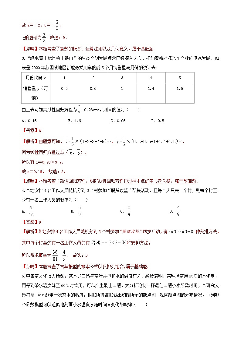 冲刺系列卷03-决胜2021年全国高考数学备考优生50天冲刺系列（江苏等八省市新高考地区专用）（原卷 解析）02