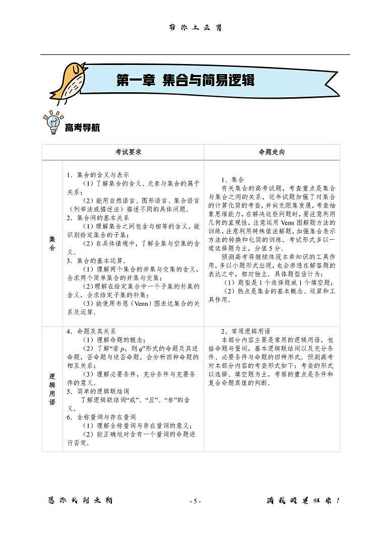 2022高中数学核心知识清单第3页