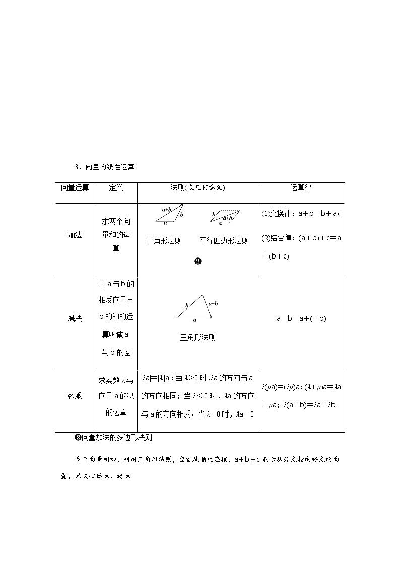 人教版新课标A高中数学高二 2.2平面向量的线性运算 教案02