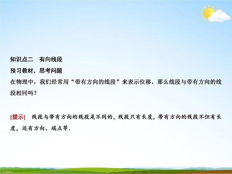 人教A版高中数学必修第二册《6.1 平面向量的概念》教学课件PPT优秀公开课第4页