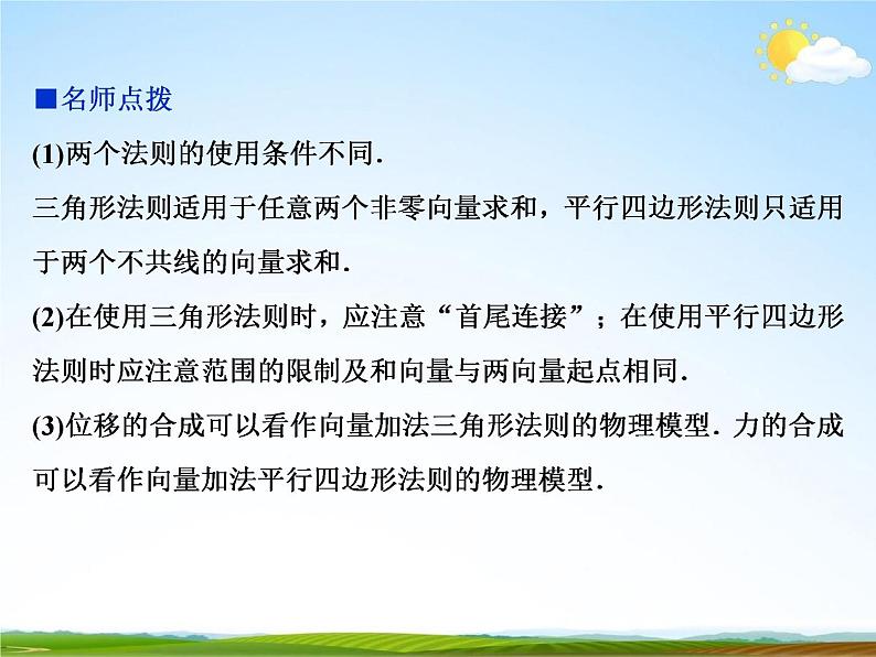 人教A版高中数学必修第二册《6.2.1向量的加法运算》教学课件PPT优秀公开课04